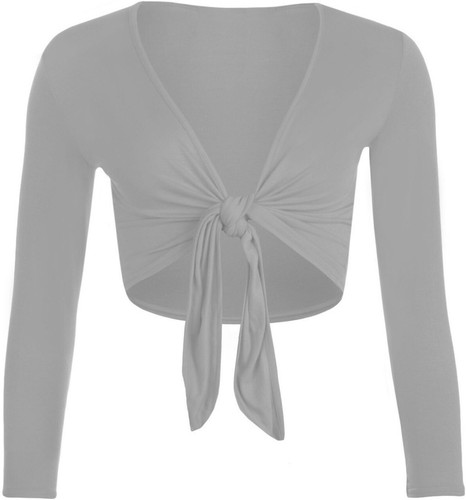 Ladies long sleeve - long, tie