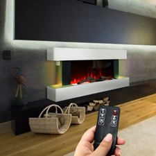 White wall mounted - white, electric