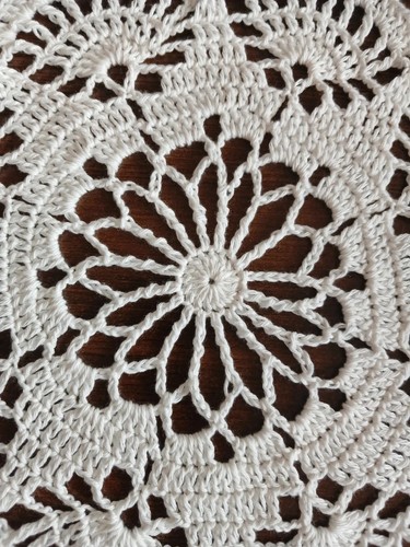 Large hand crocheted cream - hand,