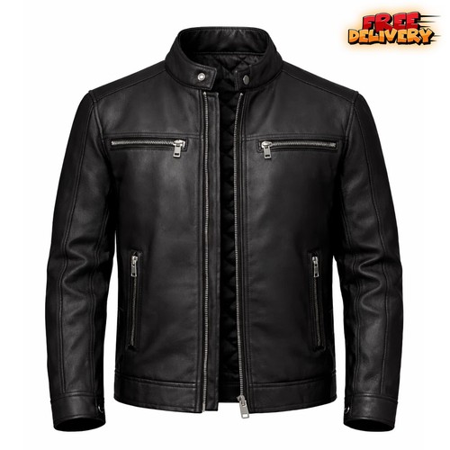 Men black genuine leather - genuine,