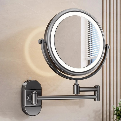Wall mounted makeup mirror - makeup,
