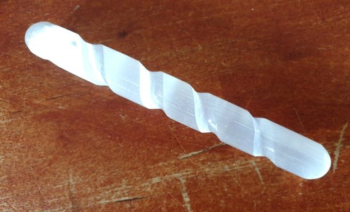 Polished 14cm selenite - ,