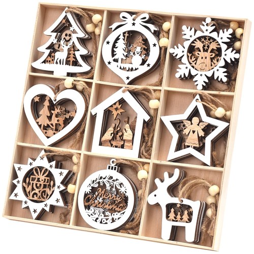 Wooden christmas tree - wooden,