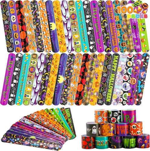 Halloween slap bracelets party - halloween,