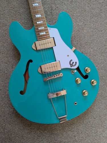 Epiphone casino rare turquoise - epiphone,