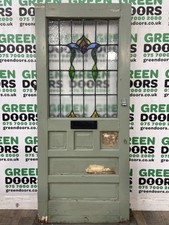 STAINED GLASS FRONT DOOR 1930s