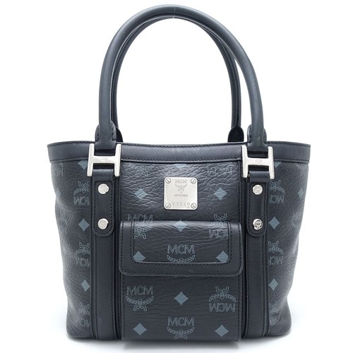 Mcm handbag pvc coated - pvc, canvas/