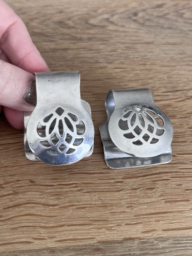 Pair antique napkin rings - antique,