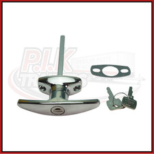 Chrome handle door lock - door, &