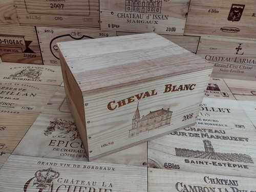 Wooden wine box crate - wooden,