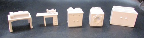 Old dollhouse furniture white - furniture,