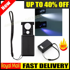 30/60X Portable Magnifier With  Light Jeweler Magnifying Optical Glass Loupe Eye