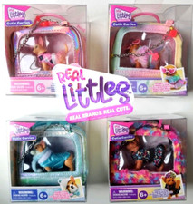 real littles cutie carries posable pup - mini dog figure - one puppy supplied