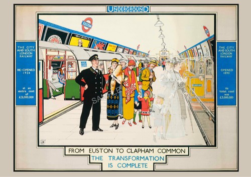 Vintage railway poster - vintage,