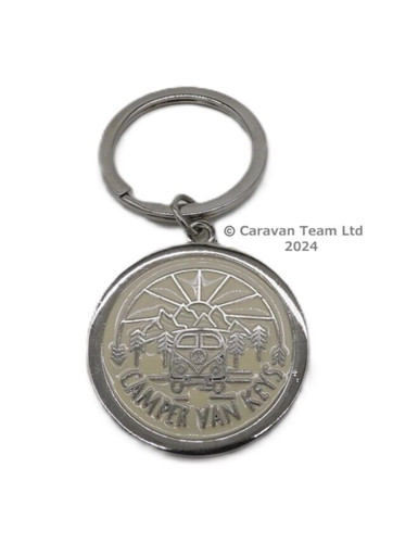 Happy camper keyring - happy,