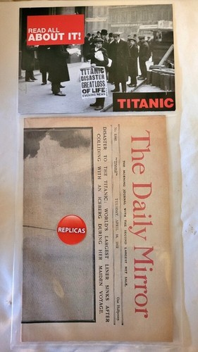 The daily mirror titanic - titanic, sinks