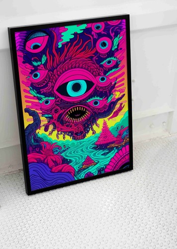 Trippy eyes poster print - trippy,