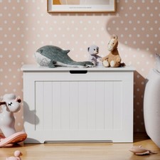 White Storage Chest Wooden