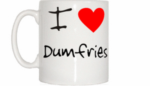 Love heart dumfries mug - i,