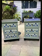 Upcycled bedside cabinets - bedside,