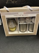 beautful home and toasted nutmeg candle set #4416