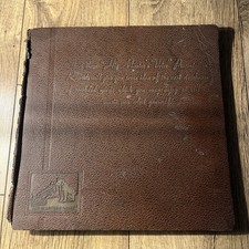 VINTAGE HMV 78 RPM RECORD ALBUM / BINDER - Uncle Mac's Christmas Carols & Songs