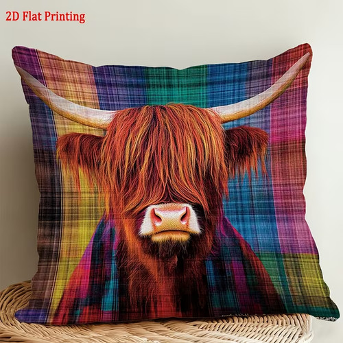 Highland cow cushion cover - 🐄highland,