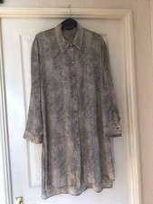 NEW Beige/Black patt collared