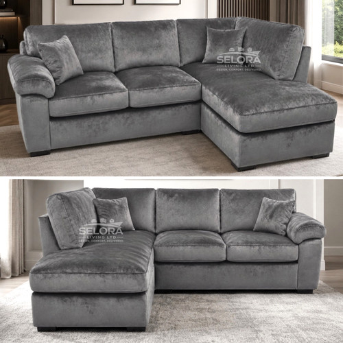 Amalfi grey plush fabric - amalfi,