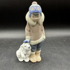 Lladro 5238 Eskimo Boy Polar