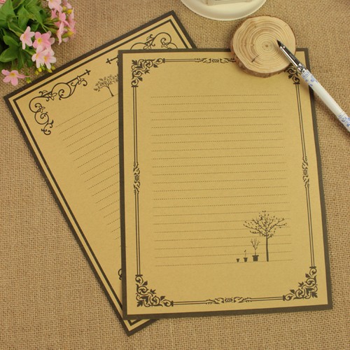 8pcs vintage writing paper - 8pcs, set