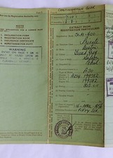 Austin A30 Saloon 803cc Continuation  Log Book RF60