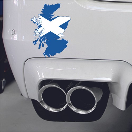 Sticker car moto - map, flag