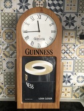 Guinness Large Wooden Clock