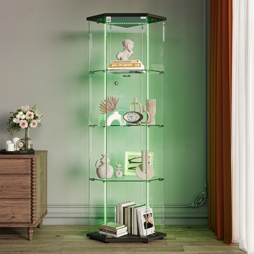 Corner glass display - glass, cabinet