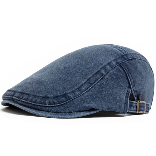 Men flat cap washed - washed, newsboy