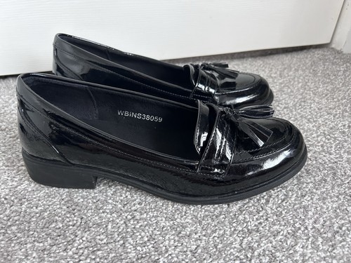 Pavers ladies black patent - pavers,