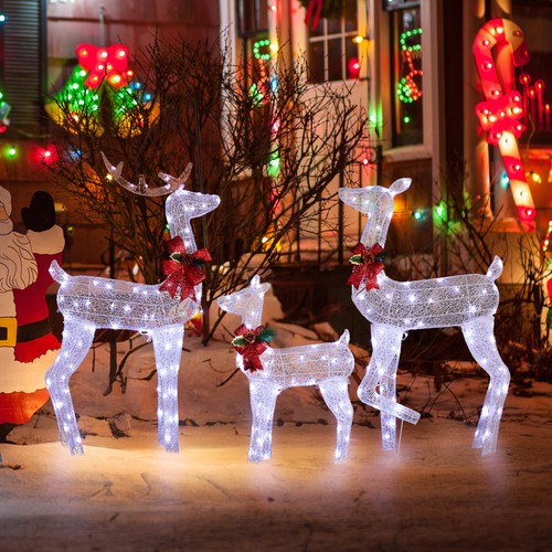 Set led lighted - of, christmas