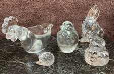 Lot of 5 Crystal Art Glass