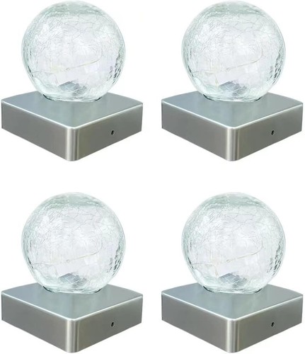 2pk solar crackle ball white - ball,