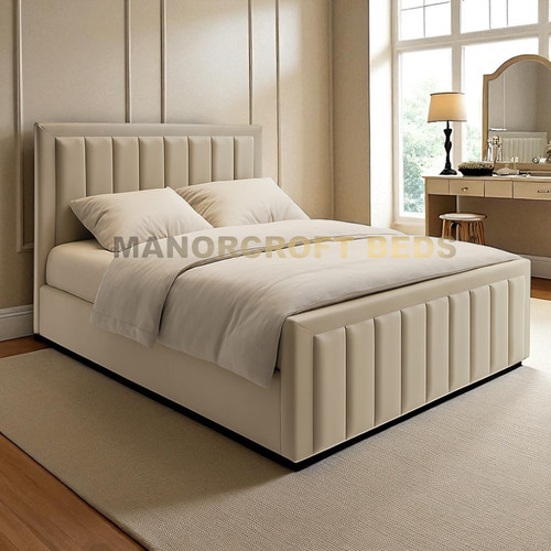 Lined ottoman storage bed - lined,