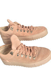 Men FILLING PIECES Trainers Shoes 8UK 42EU Pink Streetwear Suede Handmade Lace u