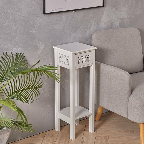 White small narrow console - white,
