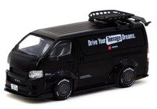 TOYOTA Hiace - Widebody  - black - TARMAC 1:64