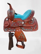 8" Turquois Youth Pony Western