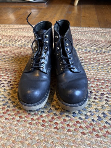 Black leather 8165 vintage red - vintage,
