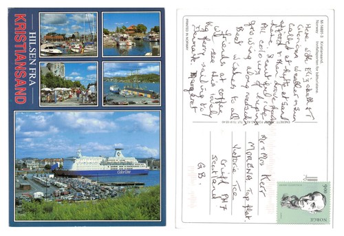 Postcard kristiansand norway - kristiansand,