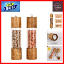Elegant Wooden Salt and Pepper