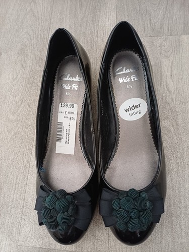Clarks ladies black patent - clarks,