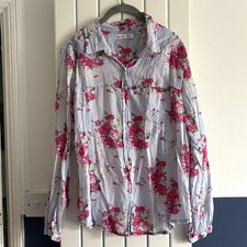 Blue & Pink Floral Shirt Size